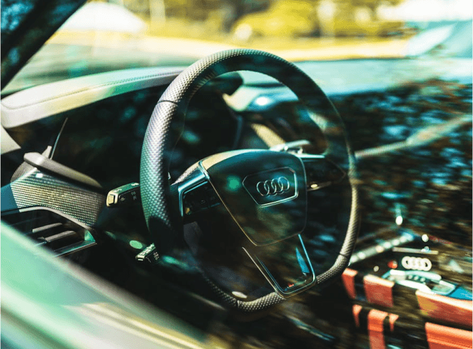 Window tint blocking UV rays to protect car interior
